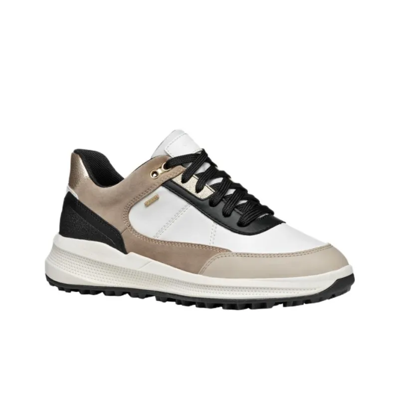 GEOX Pg1x Ab Low Top Casual Shoes Women's White Umber-1