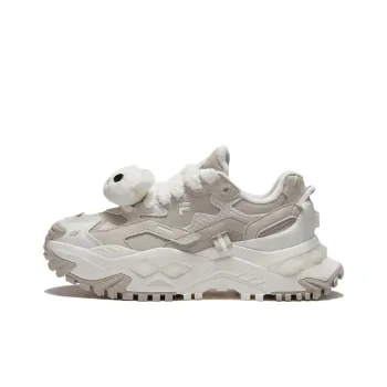 FILA FUSION BIANCO WE Pirate Bear Anti Slip Wear Resistant Low Top Casual Shoes Women's Brown White