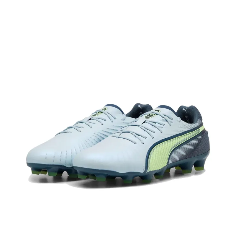 PUMA King Ultimate HG Rubber Short Studs Wear Resistant Slip Resistant Soccer Shoes Men's Gray-2