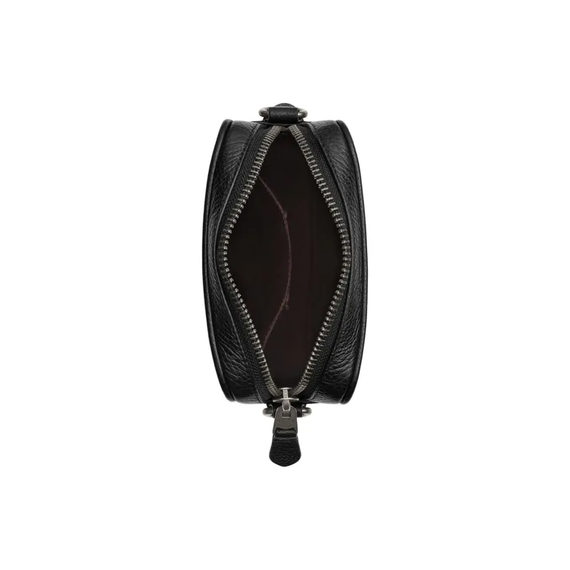 COACH Sullivan Coated Canvas Crossbody Bags Trumpets Men's Walnut Wood & Black-2