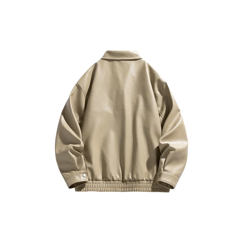 Yiwen Leather Jackets Unisex-18