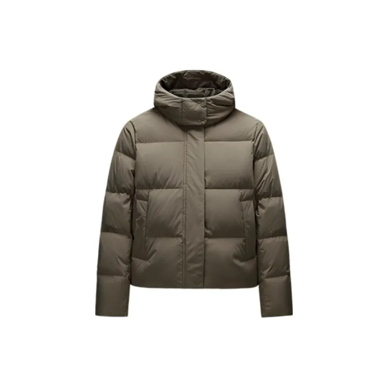 Anta Down Jacket Women's Linen Gray-0
