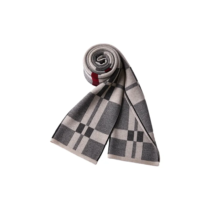 BISON DENIM Polyester Knit Scarves Men's-5