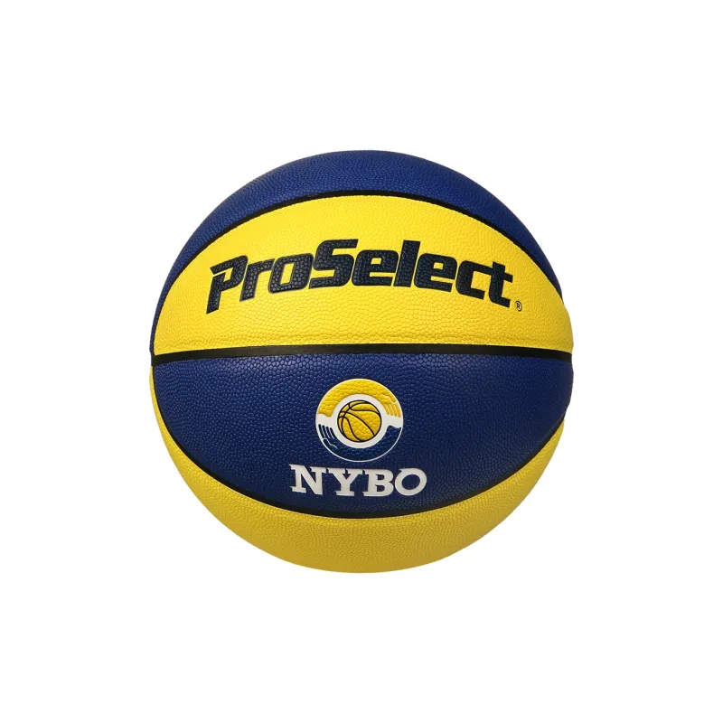 ProSelect PU Basketball Yellow Blue Multicolor Size 7/Size 5/Size 4 Match Unisex-1