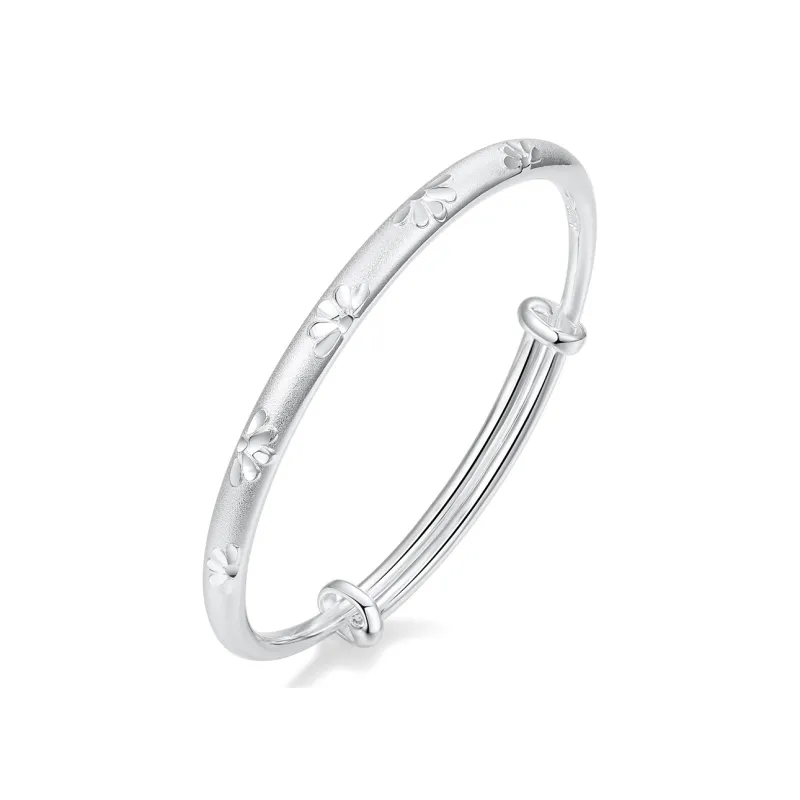 Worship Silver 999 Bangles Women's-0