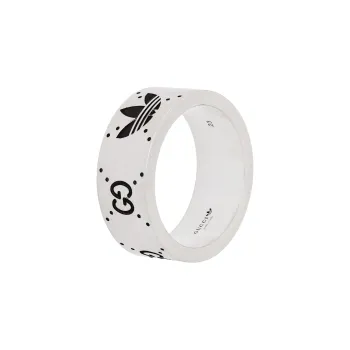 GUCCI 925 Sterling Silver Rings Unisex Silver