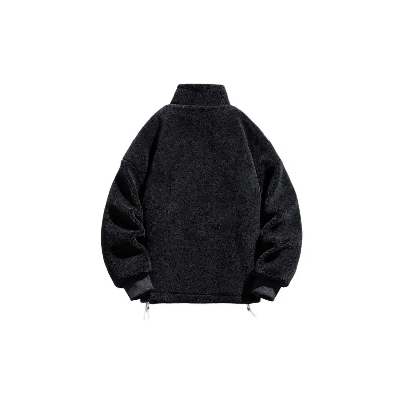 FONDLOOK Velvet feel Coat Unisex Premium Gray-1