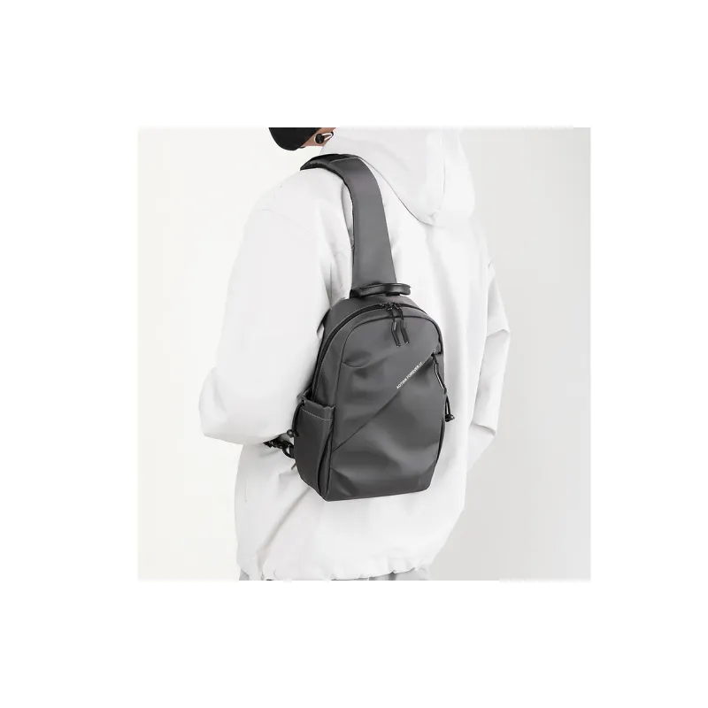 Yalu Nylon Fabric Crossbody Bag Regular Men's Dark Gray/Khaki/Dark Blue/Black-1