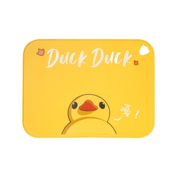Qifeng Silicone Water Resistant Oil Resistant Dining Table Mat With Cartoon Design Yellow