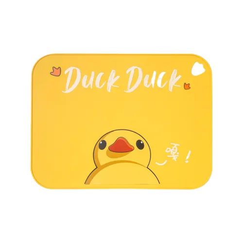 Qifeng Silicone Water Resistant Oil Resistant Dining Table Mat With Cartoon Design Yellow