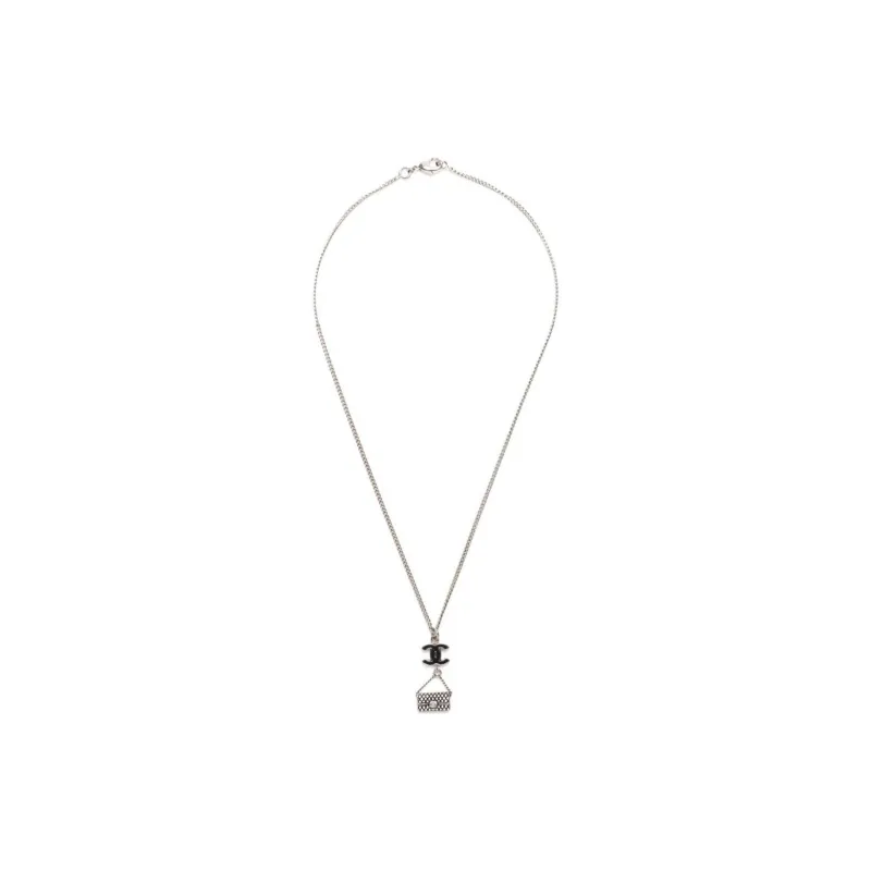 CHANEL 2009 Cc Bag Pendant Necklace-1