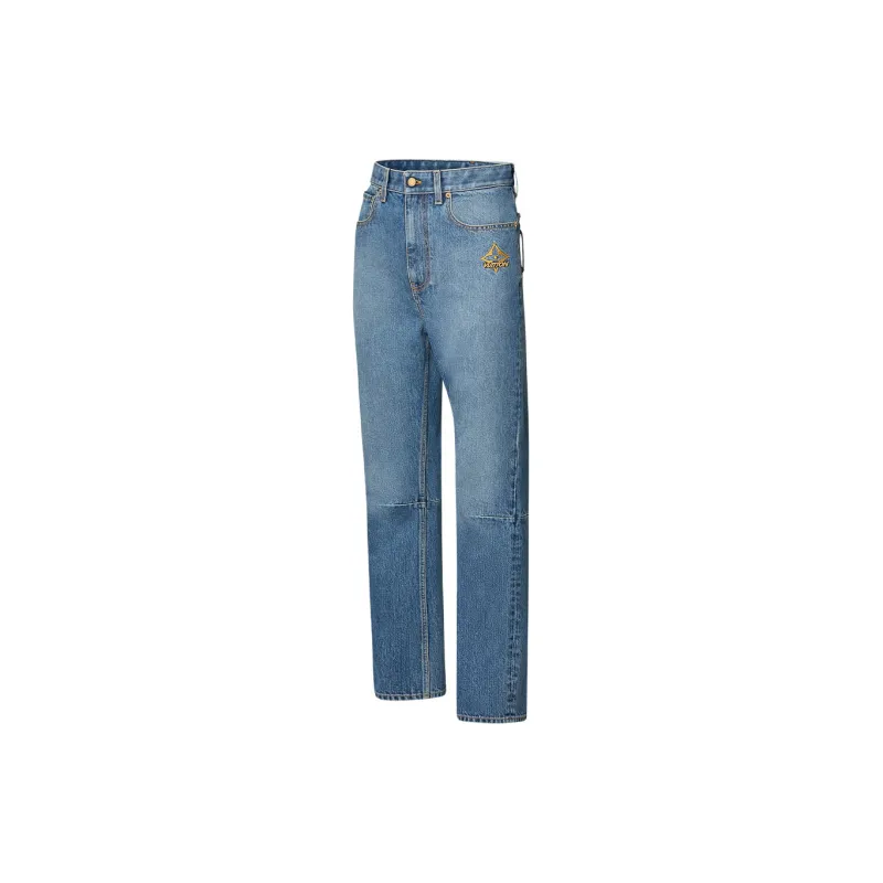 LOUIS VUITTON SKI Skiing Series FW24 Jeans Women's Blue-2
