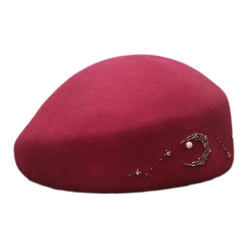 MINGYUANDAILI Wool Berets Women's-3