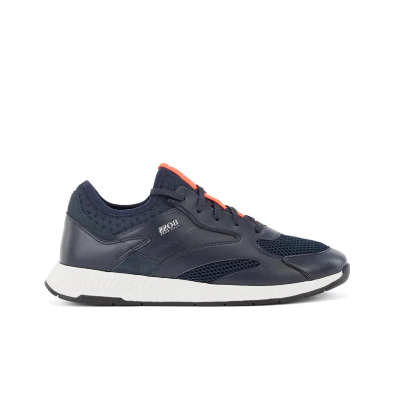 HUGO BOSS Low Top Sports Casual Shoes Men's Dark Blue-1