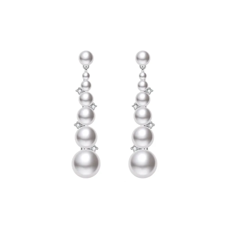 ZEGL 925 Silver Needles Earrings Women's-0
