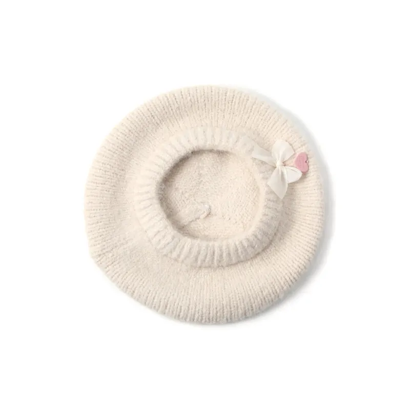 FREE RABBITⅡ Fall And Winter Fashion Warm Plush Knitted Fabric Painter Beret Women's-2