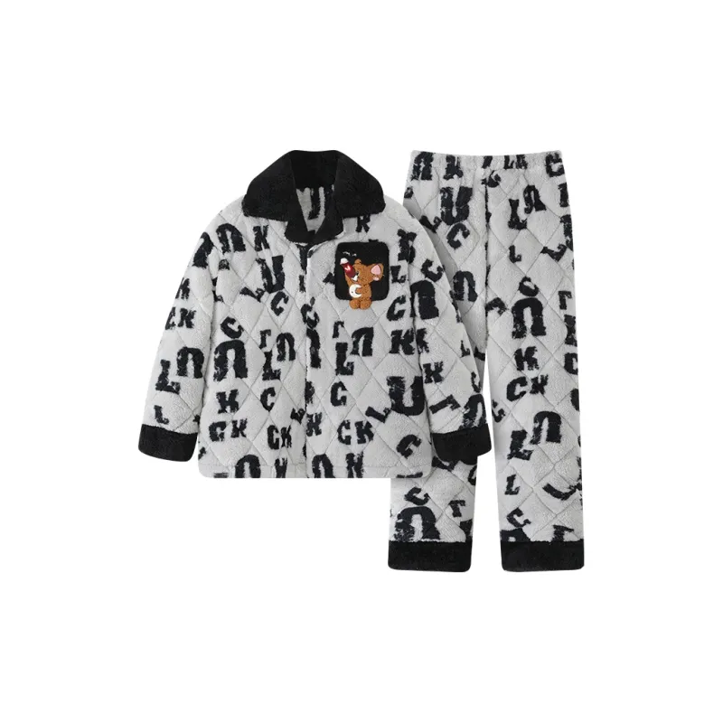Maultiay Pajama Set Unisex Gray-1