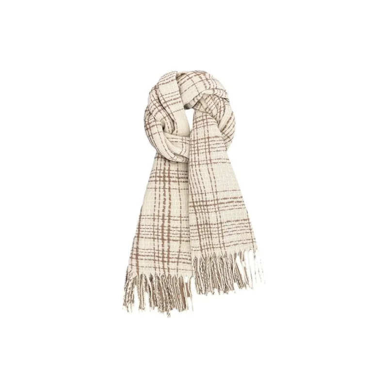 FREE RABBITⅡ Fall And Winter Korean Style British Vintage Thickened Warm Shawl Scarf Unisex-3