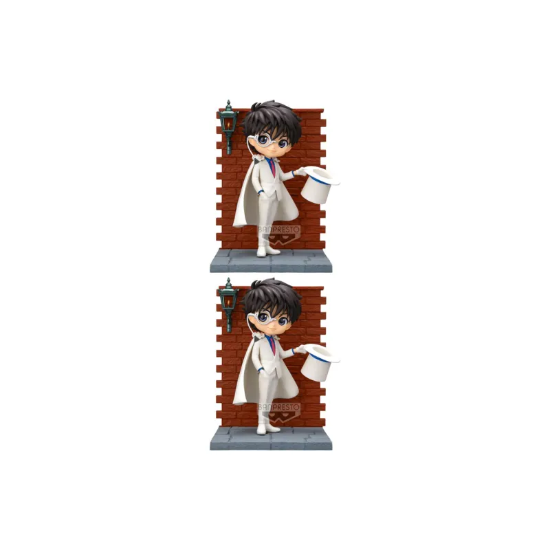 BANPRESTO Kaito Kid Eyeglass Factory Q Posket Premium Detective Conan Case Closed, Kidd Chibi Figures-1