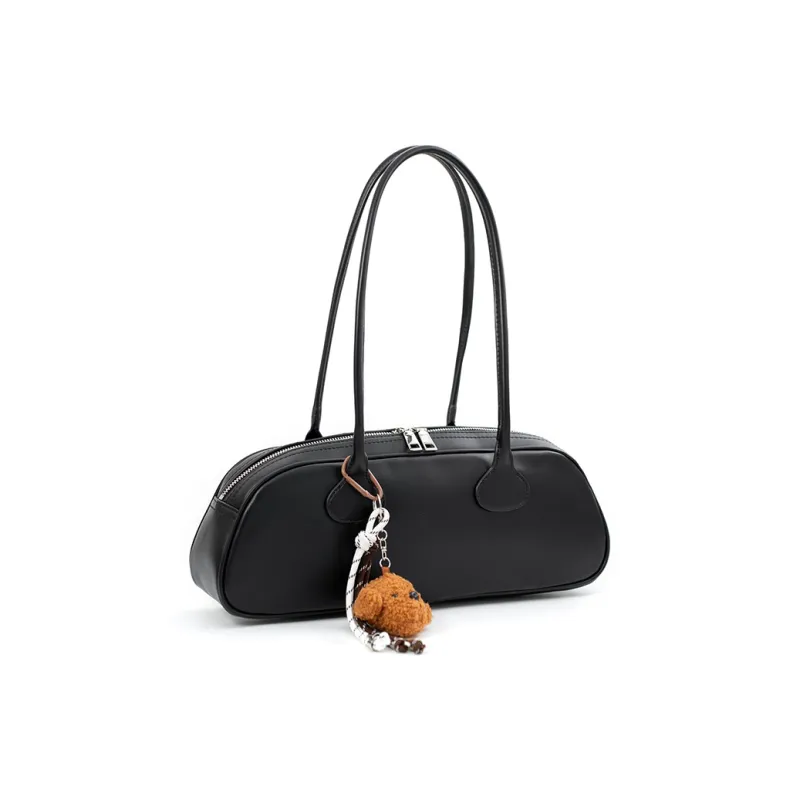 Vigno Synthetic Leather Shoulder Bag Regular Women's Red/Elephant Gray/Black-14