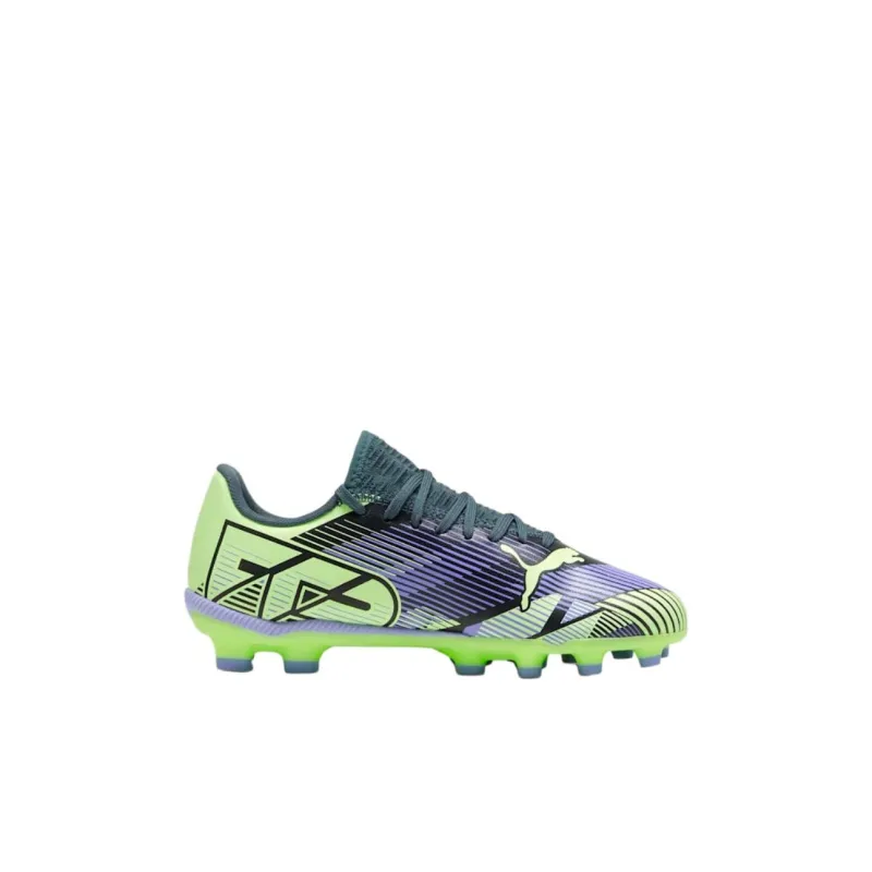 PUMA FUTURE 7 PLAY Anti Slip Wear Resistant Low Top Kids' Soccer Shoes Purple Kids'-1