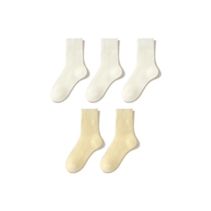 JIAZINI Mid Calf Socks Women's 5 Pack-10