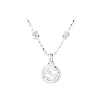 GUCCI Sterling Silver Necklaces Unisex Silver