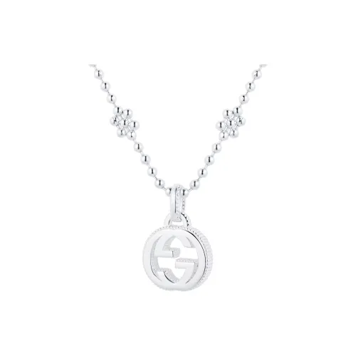 GUCCI Sterling Silver Necklaces Unisex Silver