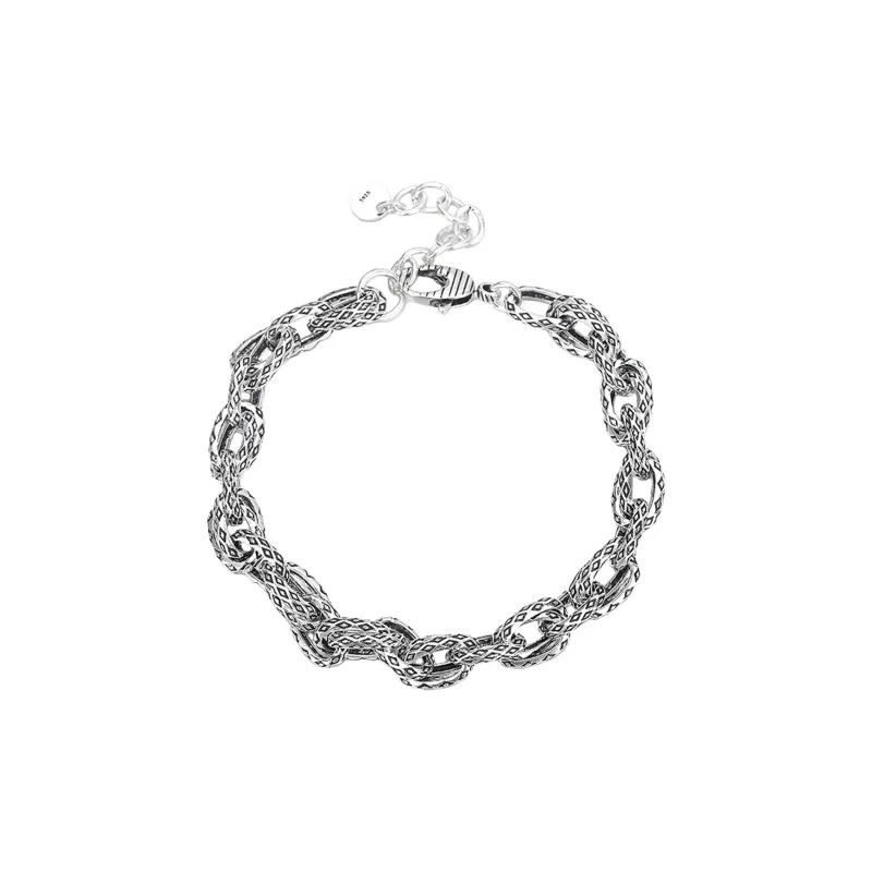 Nine Music S925 Silver Bracelets Unisex Silver-0
