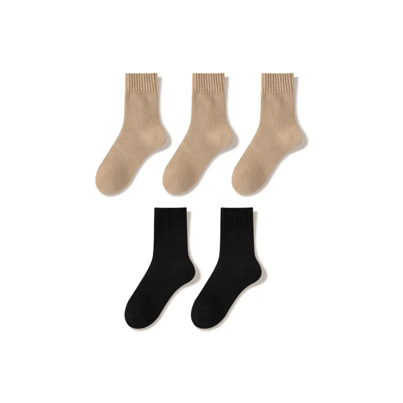 JIAZINI Mid Calf Socks Women's 5 Pack-9