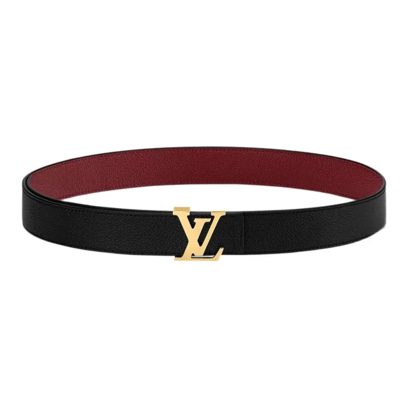 LOUIS VUITTON Leather Belts Women's Black -0