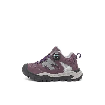 Jeep Slip-Resistant Anti-Kick Wear-Resistant Warm Low-Top Kids Lifestyle Shoes Red Cane Purple/Glacier Gray Kids'