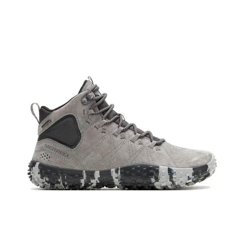MERRELL Wrapt Anti-Slip Wear-Resistant Mid-Top Trekking Shoes Men's Gray-1