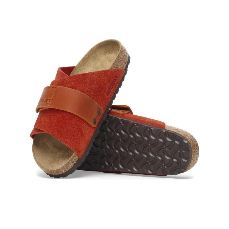 Birkenstock Kyoto Series EVA Slip-Resistant Slide Slippers Unisex Red Regular-5
