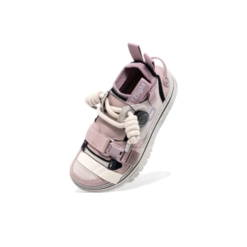 OETZI Ultra light Series 1 Skateboard Shoes Unisex Low Top Pink Gray-3