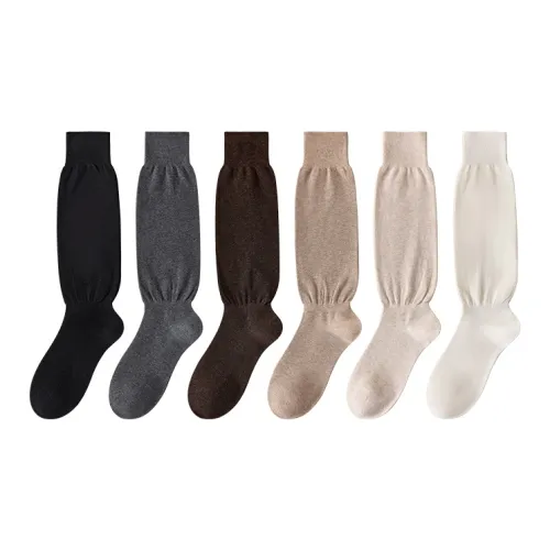 Temooues Knee-High Socks Women's Combo Set