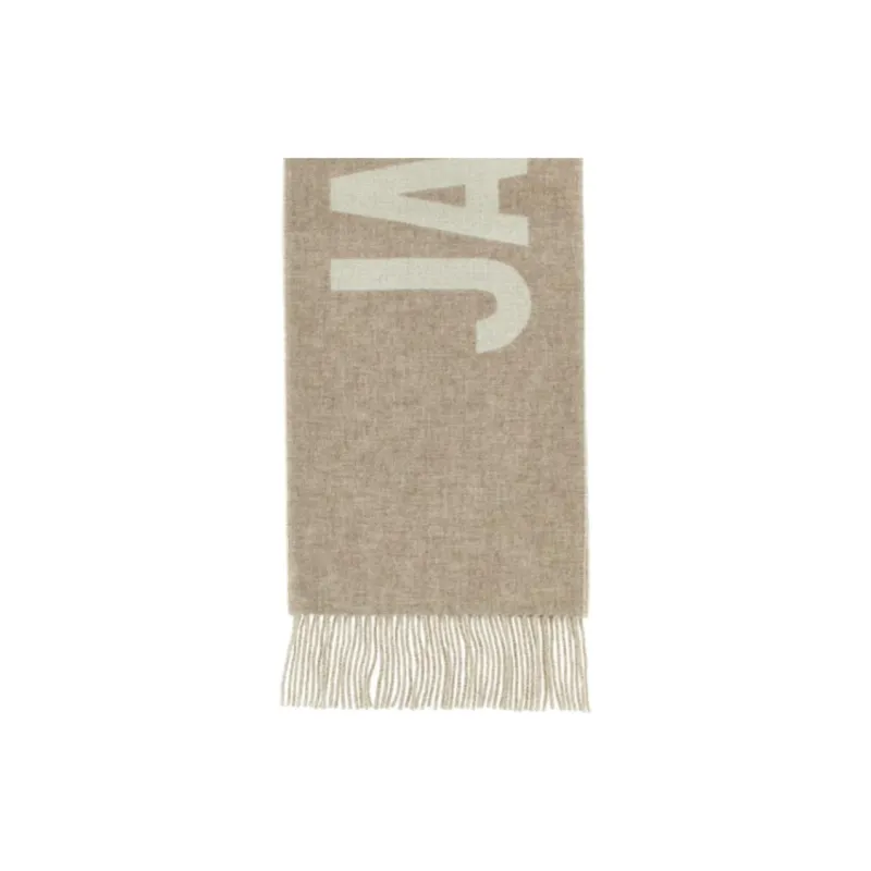 Jacquemus Logo Jacquard Fringed Edge Scarf-3