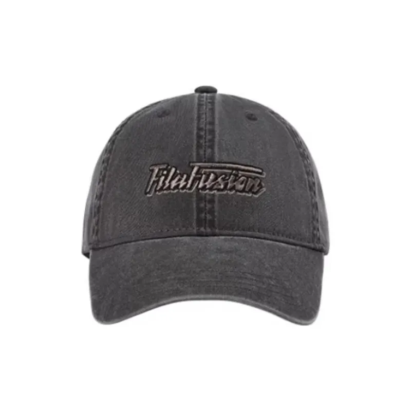 FILA FUSION Cotton Baseball Caps Unisex Carbon Gray-1