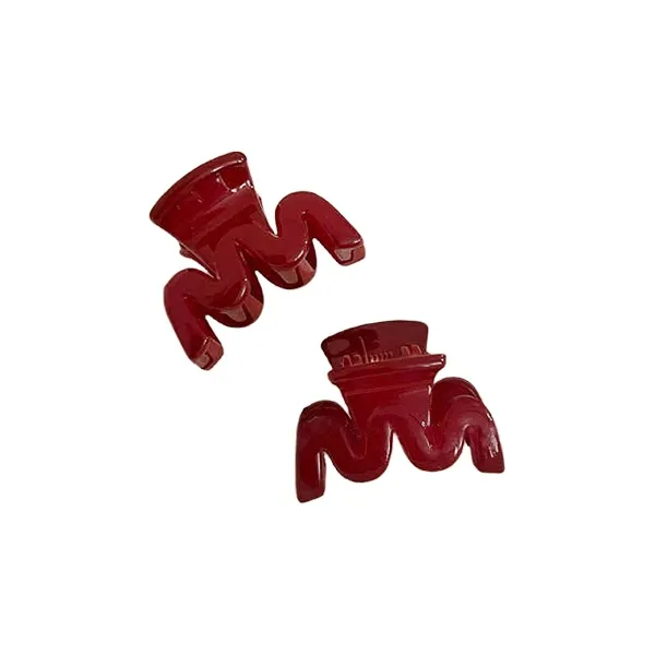 Water Jade Acrylic Hair Clips Women's-8