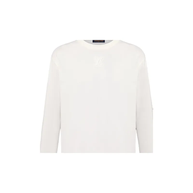 LOUIS VUITTON Embossed Lv Long Sleeved T Shirt-3