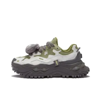 FILA FUSION BIANCO WE Pirate Bear Anti Slip Wear Resistant Low Top Casual Shoes Women's Green White