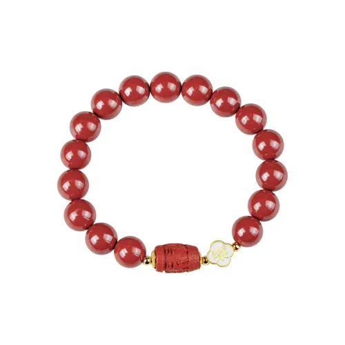 BUDALAGONG Cinnabar Beaded Bracelet, Career Luck Exploding Unisex