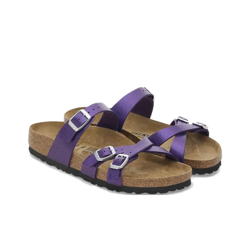 Birkenstock Franca EVA Slip-Resistant Slide Slippers Women's Purple Narrow Fit-3