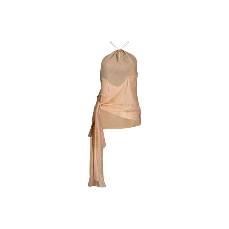 Victoria Beckham Flower Detailed Halterneck Cami Top-1