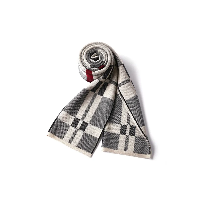 BISON DENIM Polyester Knit Scarves Men's-2