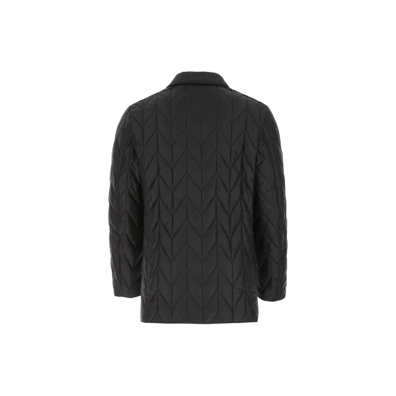 Ferragamo Quilted Logo Patch Jacket-1