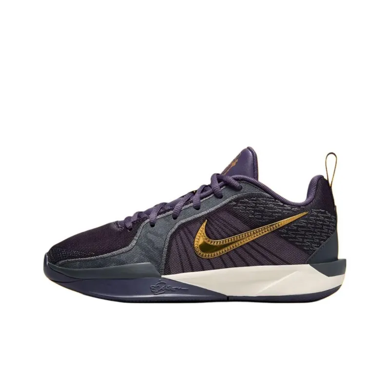 Nike Sabrina 2 Abrasion Resistant Low Top Children's Basketball Shoes Purple Unisex-0