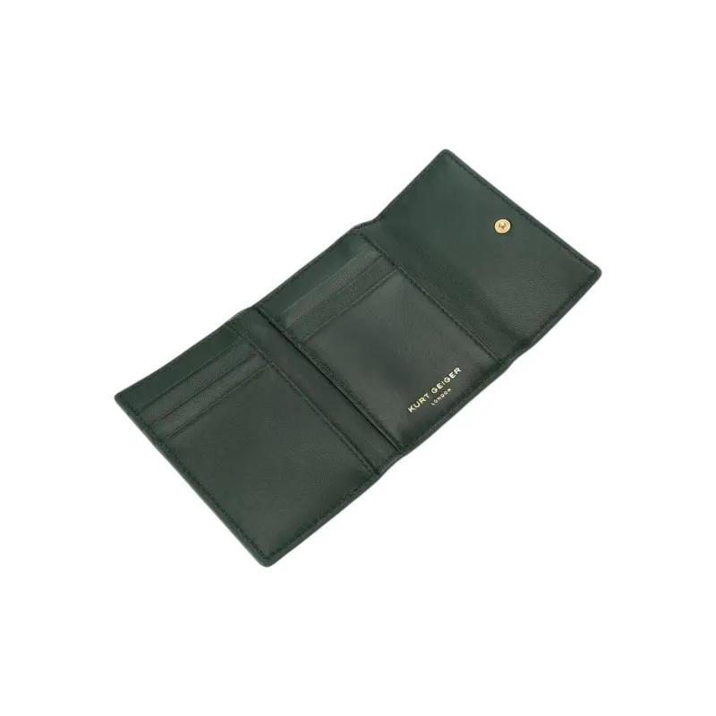 Kurt Geiger London Leather Wallet Women's Dark Green-3