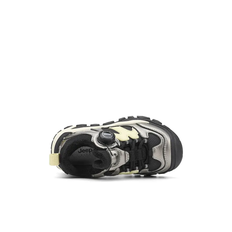 Jeep Slip Resistant Anti Kick Wear Resistant Warm Low Top Kids Lifestyle Shoes Star Diamond Silver/Phantom Black Kids'-4