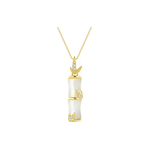 Zhi Yue Hetian Jade Necklaces Pale Greenish-White Jade Women's